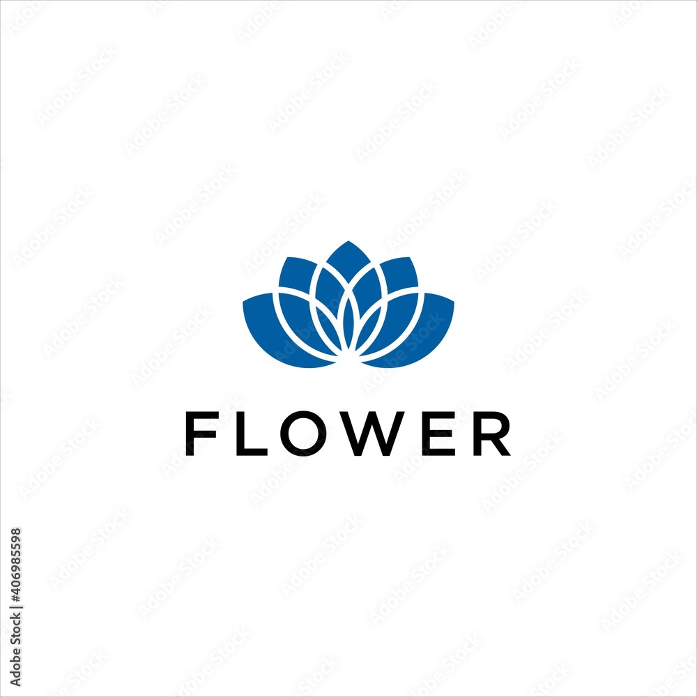 lotus flower icon  for cosmetic or yoga logo design
