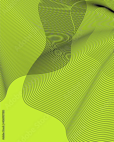 abstract green background with lines