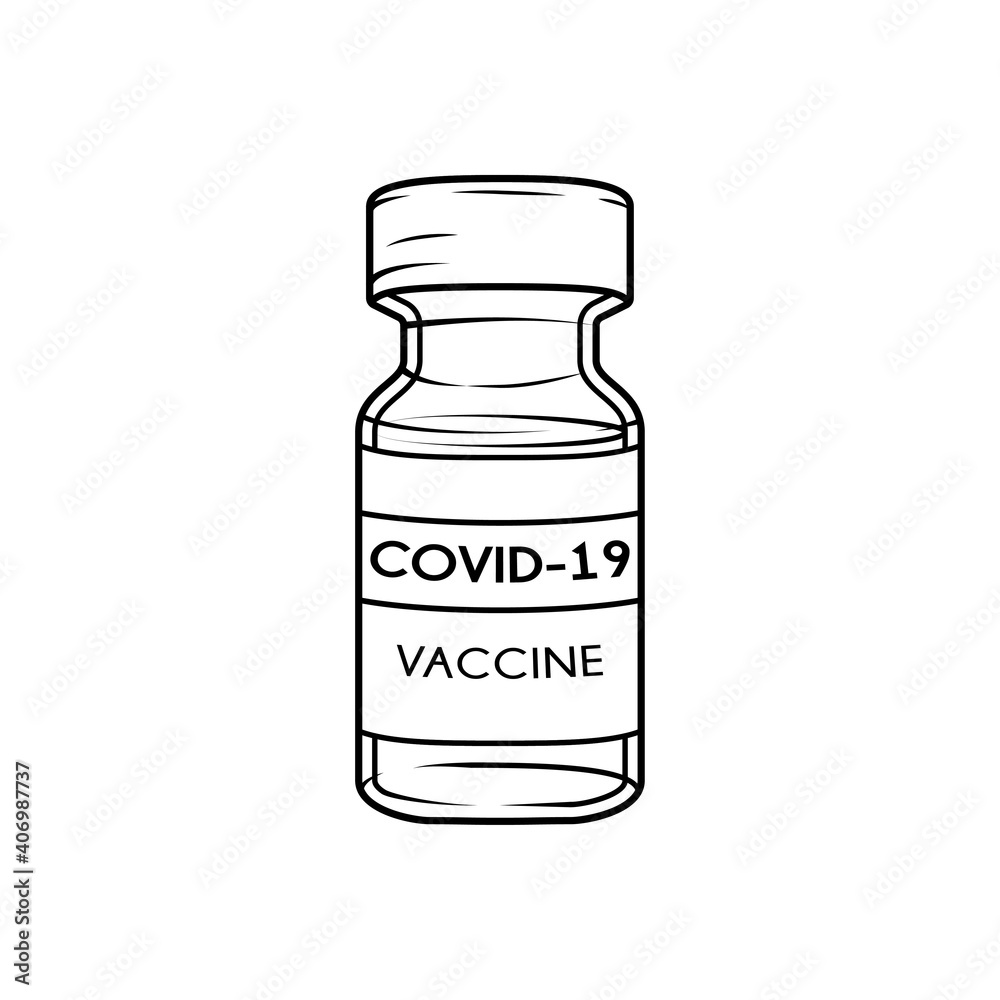 vaccine covid-19 vector isolated on white background vaccine covid-19 vector isolated on white background
