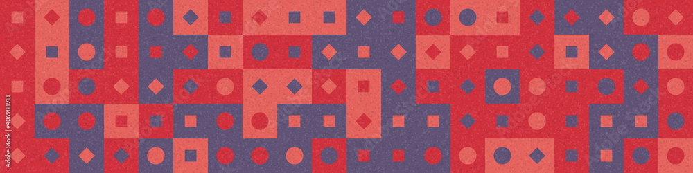 Abstract Geometric Pattern generative computational art illustration
