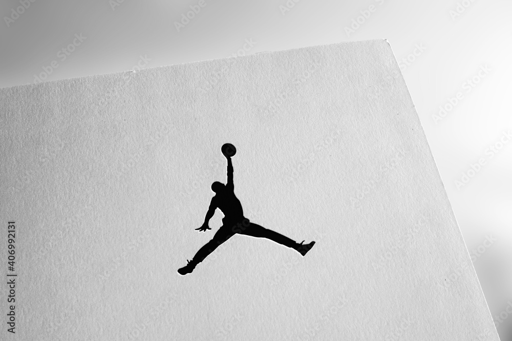 Air Jordan logo editorial illustrative Stock Photo | Adobe Stock
