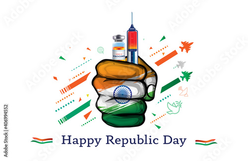 Принти на полотні illustration of Republic day of India background, ideas concept, presentation, s