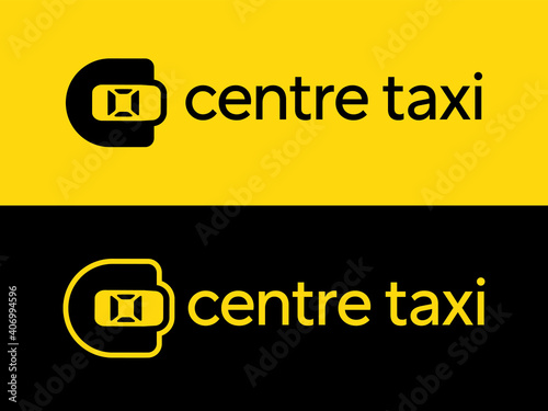 Modern professional logo C car for taxi