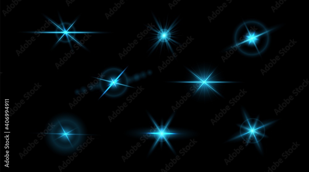 Set of flashes, star burst and sparkles on transparent background. golden glowing effect with light rays. Vector illustration. Set of flashes, star burst and sparkles on transparent background. golden glowing effect with light rays. Vector illustration.