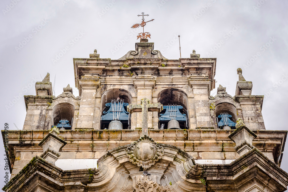 Obraz premium Bells on a medieval сhurch in Braga, Portugal