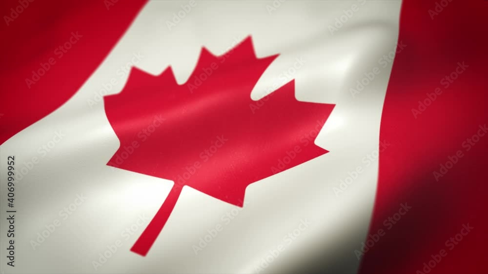 Canada Flag Waving Textured Background Loop/ 4k animation of a waving textured canadian flag background, with fabric and wind effect seamless looping Canada Flag Waving Textured Background Loop/ 4k animation of a waving textured canadian flag background, with fabric and wind effect seamless looping