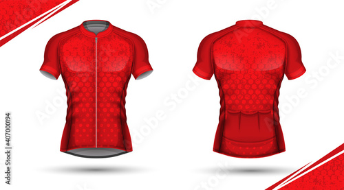 Cycling jersey, front and back
