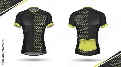 Cycling jersey, front and back