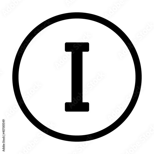 Roman numeral one.