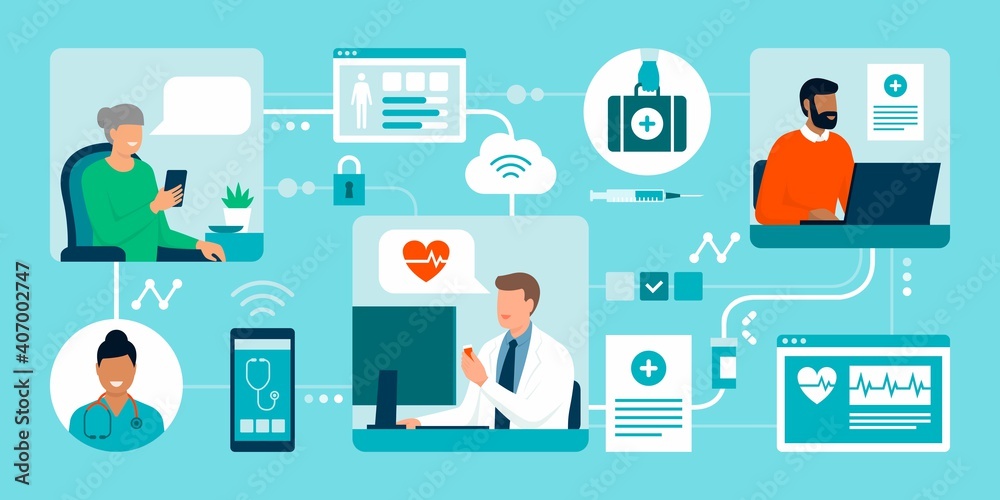 Patients connecting with their doctor online Patients connecting with their doctor online