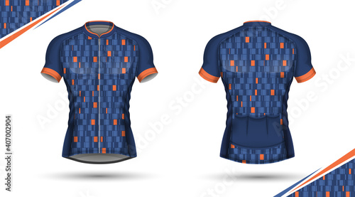 Cycling jersey, front and back