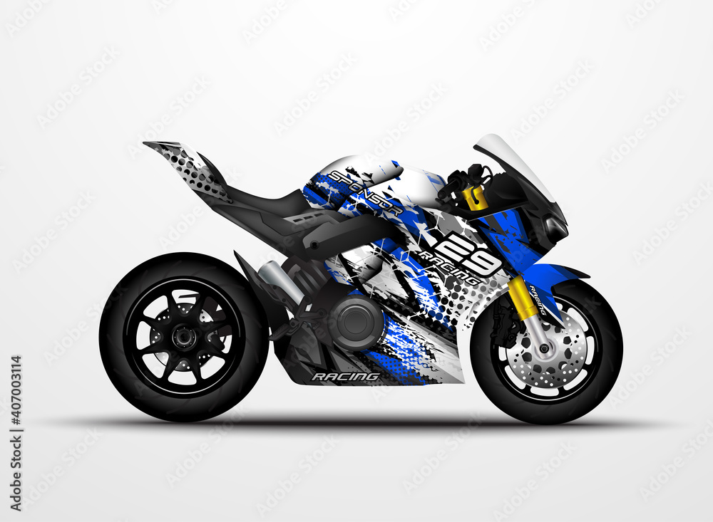 Motorcycle Sportbikes wrap decal and vinyl sticker design. Motorcycle Sportbikes wrap decal and vinyl sticker design.