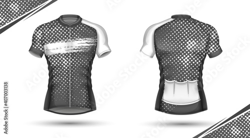 Cycling jersey, front and back