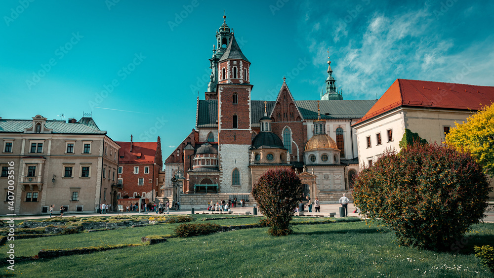 Naklejka premium wawel castle cracow