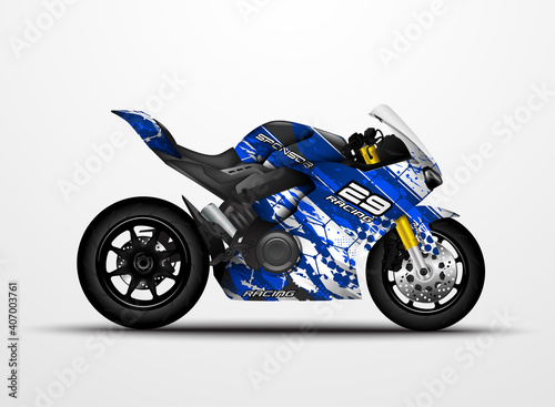 Motorcycle Sportbikes wrap decal and vinyl sticker design.