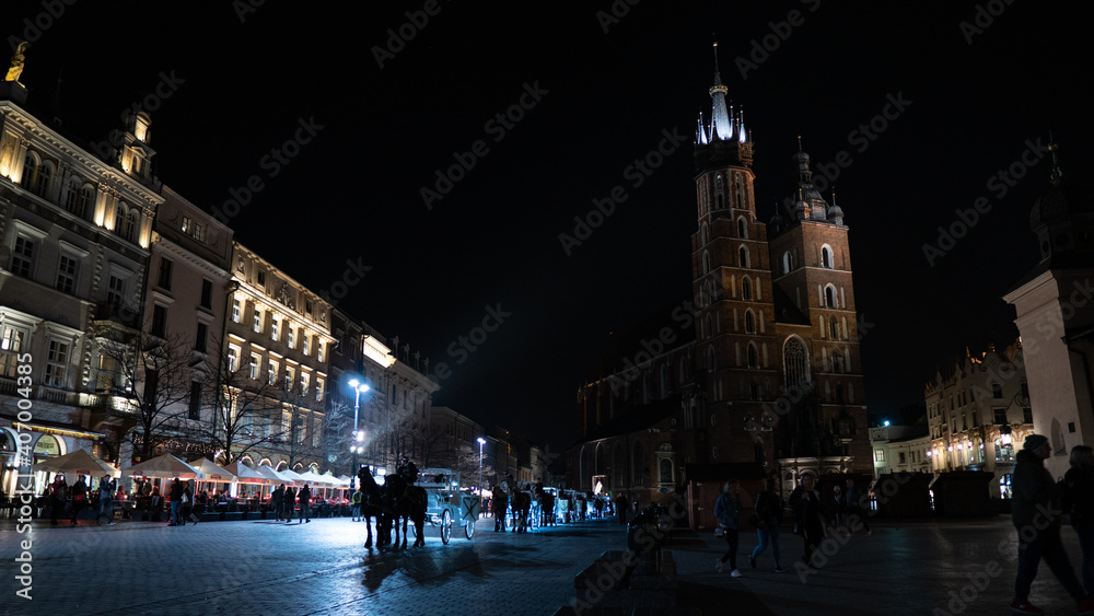 Fototapeta premium cracow main square 