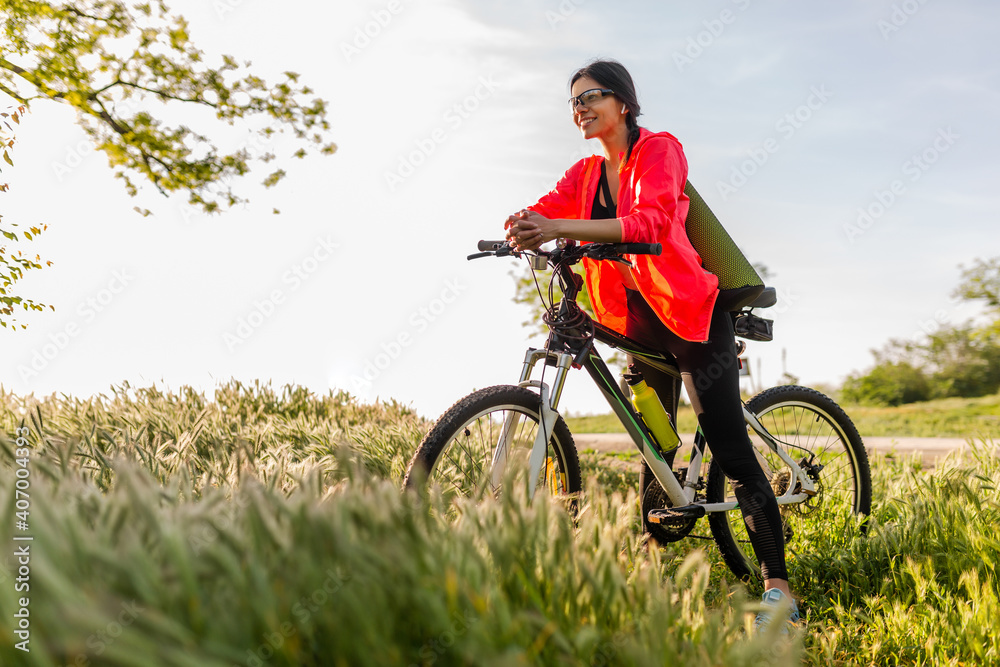 Fototapeta premium woman doing sports in morning