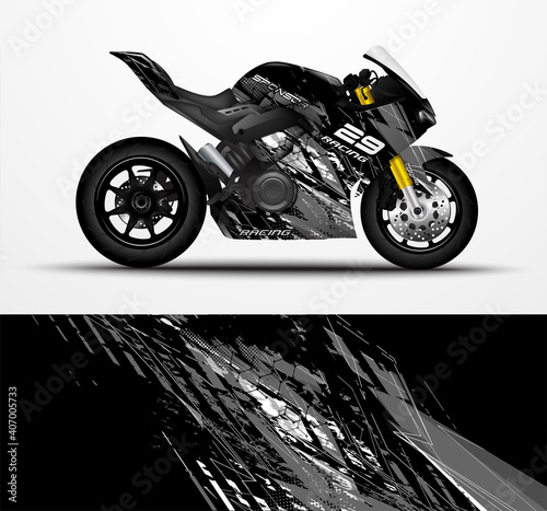 Motorcycle Sportbikes wrap decal and vinyl sticker design.