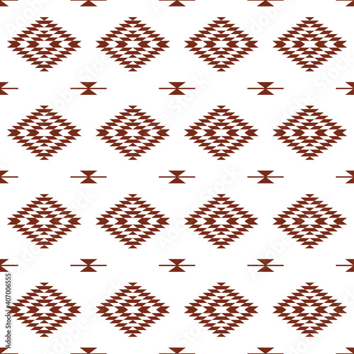 Seamless aztec pattern. ethic decorative illustration with geometric ornaments.