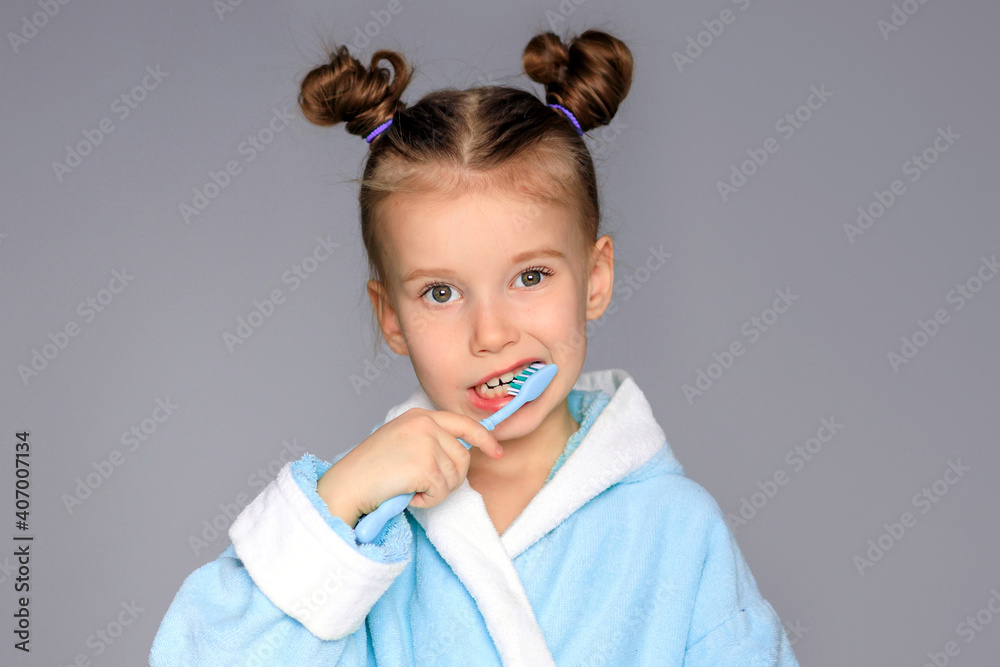 happy baby girl with toothbrush, teeth and smiles happy baby girl with toothbrush, teeth and smiles