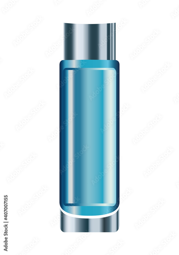 blue skin care bottle product icon blue skin care bottle product icon