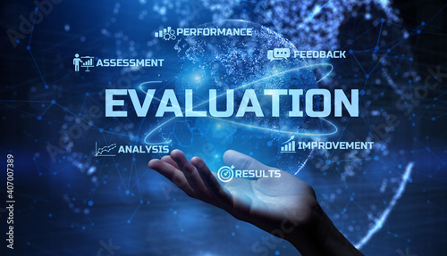 Evaluation customer satisfaction performance assessment business technology concept.