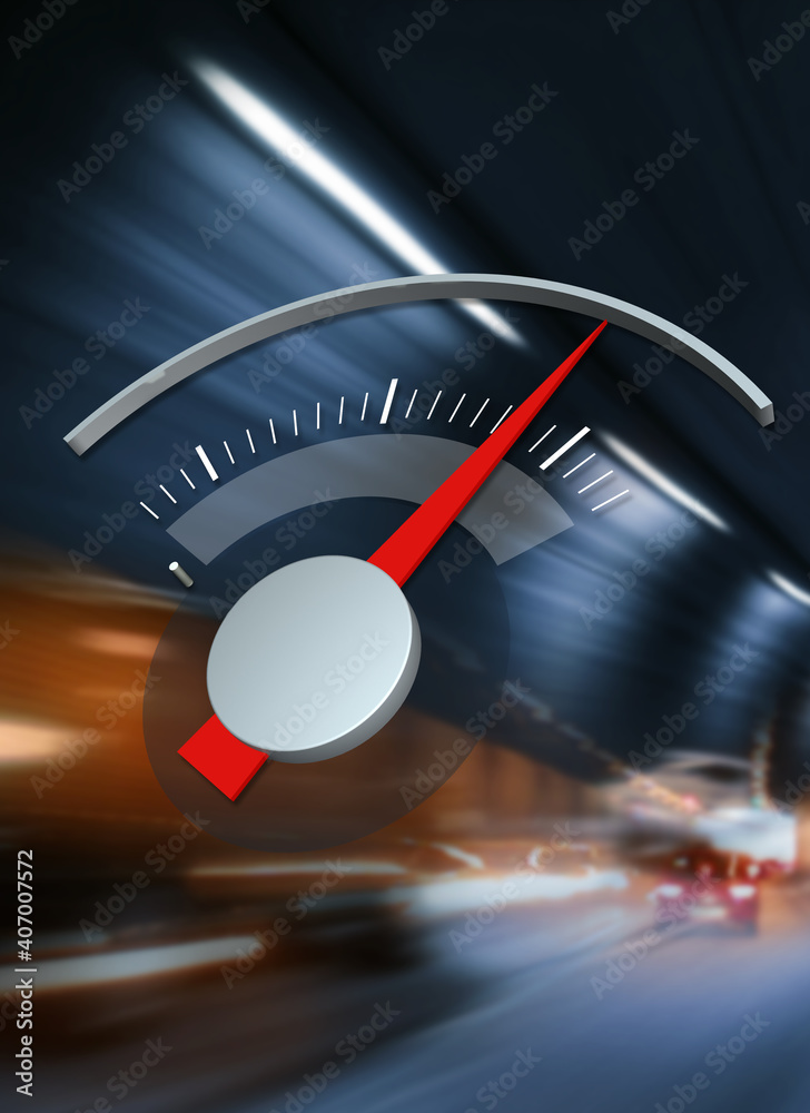 Speed arrow in the meter