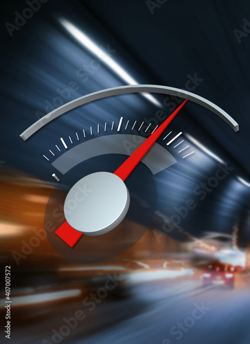 Obraz na płótnie Speed arrow in the meter w salonie