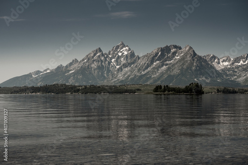 Muted Colors of Jackson Lake And Grand Teton