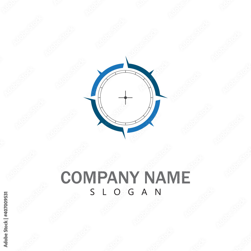 Compass Logo Template vector icon illustration