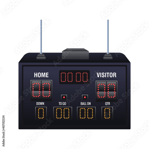 electric scoreboard stadium isolated icon