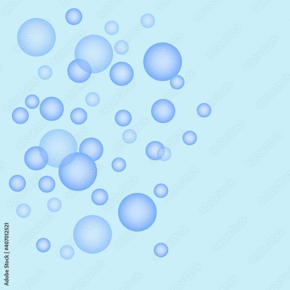 blue water drops pattern,  blue background with bubbles