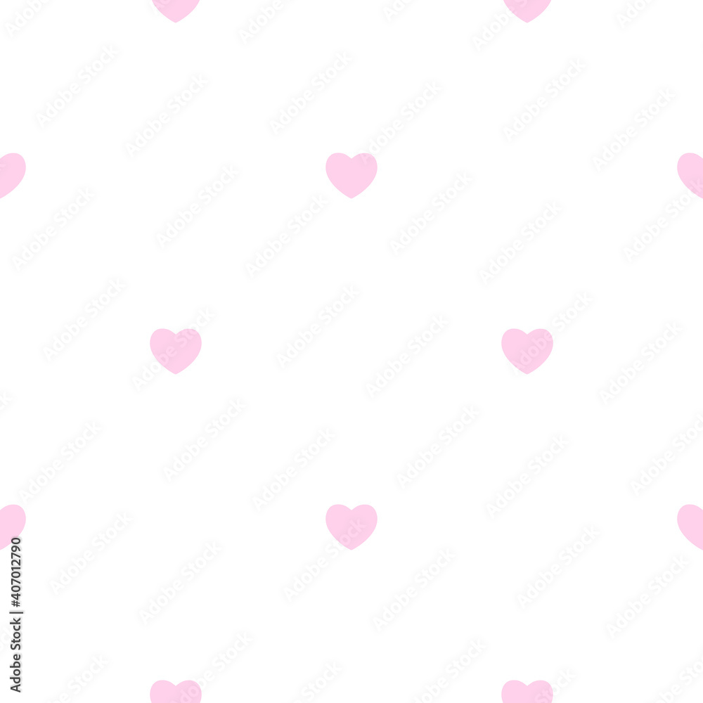 Abstract Simple Seamless pattern with hearts. Vector Illustration EPS10