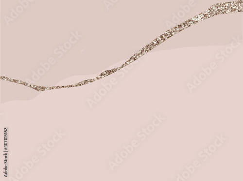 Abstract Marble Trendy Texture in Pink blush and Gold foil colo