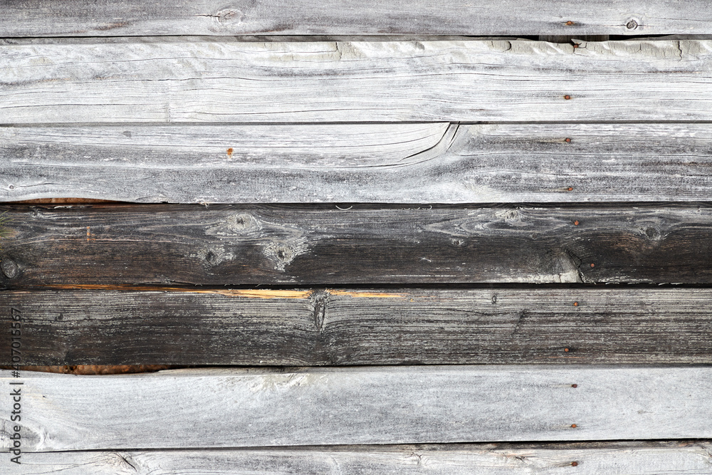 texture of an old rustic wooden fence