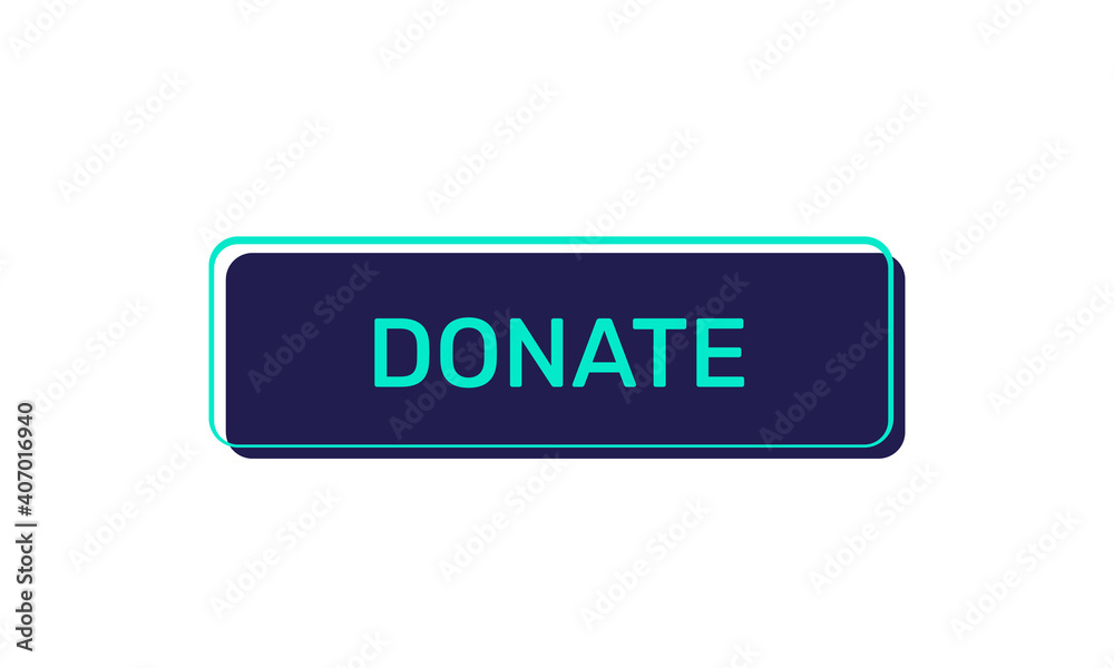 Donate vector buttons isolated on white background Donate vector buttons isolated on white background
