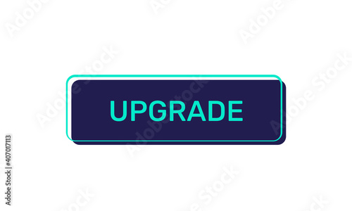 Upgrade vector buttons isolated on white background