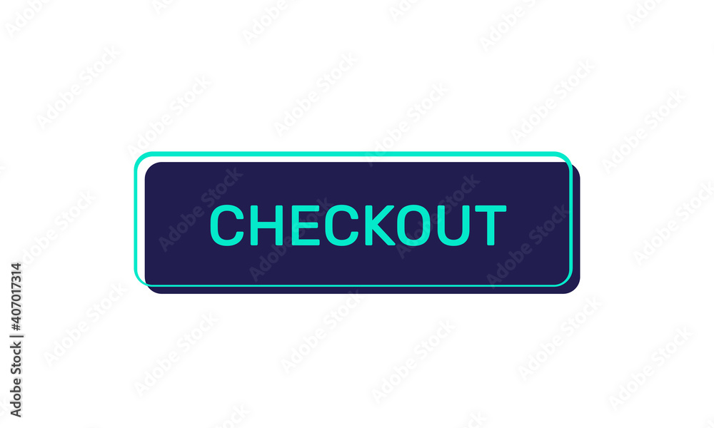 Checkout vector buttons isolated on white background Checkout vector buttons isolated on white background