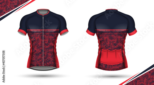 Cycling jersey, front and back