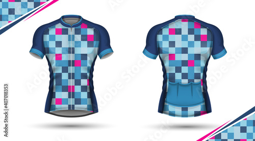 Cycling jersey, front and back