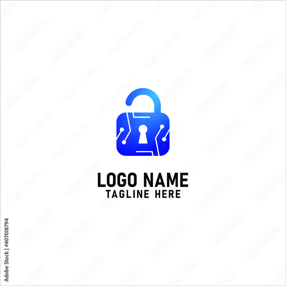 padlock security logo design padlock security logo design