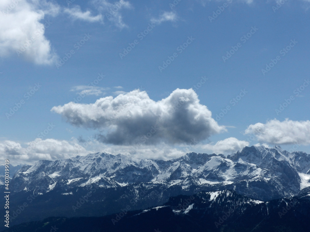 Hoher Ziegspitz mountain tour, Bavaria, Germany