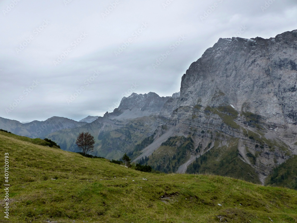 Grosser Ahornboden, nature monument in Karwendel mountains, Tyrol, Austria