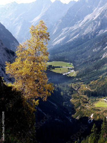 Grosser Ahornboden, nature monument in Karwendel mountains, Tyrol, Austria