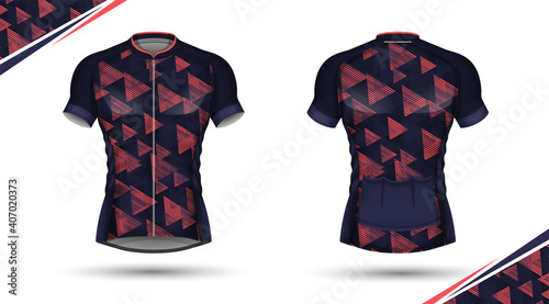 Cycling jersey, front and back