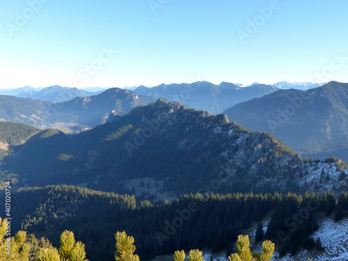 Mountain tour Sonnenberggrat and Sonnenspitze mountain, Bavaria, Germany photo