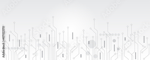 Abstract lines and dots connect background. Technology connection digital data and big data concept.