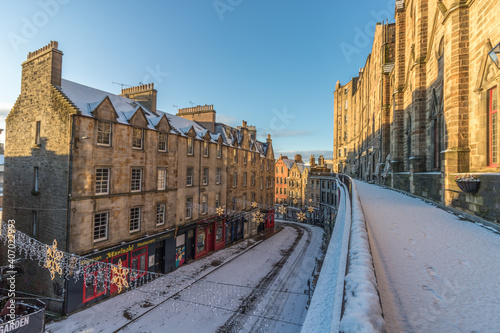 Φωτογραφία Victoria Street in Grassmarket the Inspiration for the Diagon alley on Harry Pot