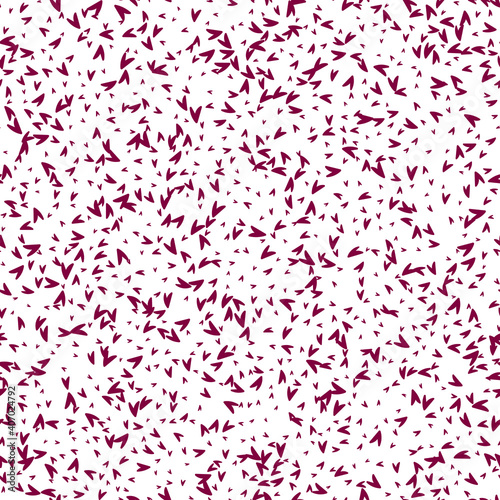 Handdrawn doodle seamless pattern with hearts for Valentine's Day. Stock vector