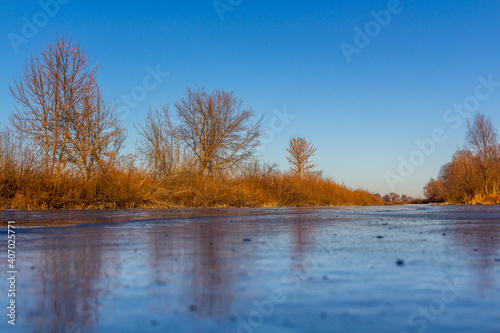 Bautiful landskape nature in winter